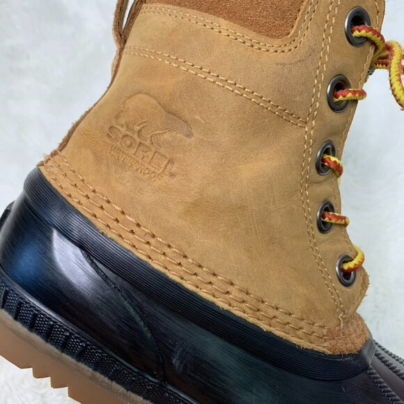 Sorel 1891-286 Kids Brown Waterproof Lace Up Duck Boots Size 3 - Picture 9 of 16